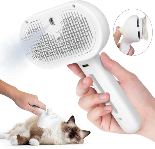 2-in-1 Pet Dematting Comb with Mist Spray