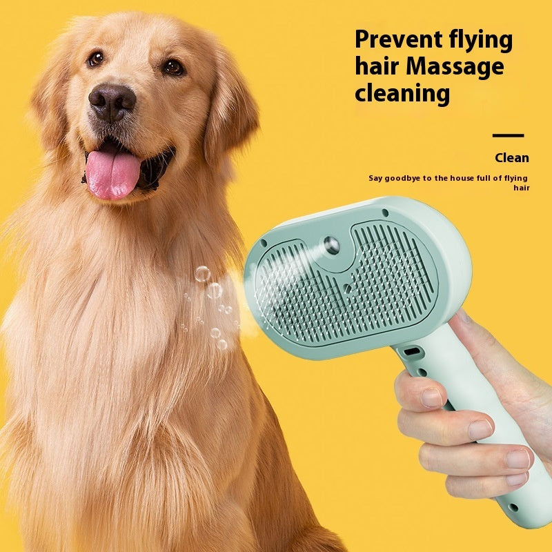 2-in-1 Pet Dematting Comb with Mist Spray